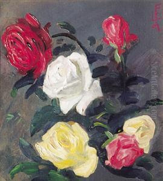 Roze Oil Painting by Adolf, Abraham Behrman