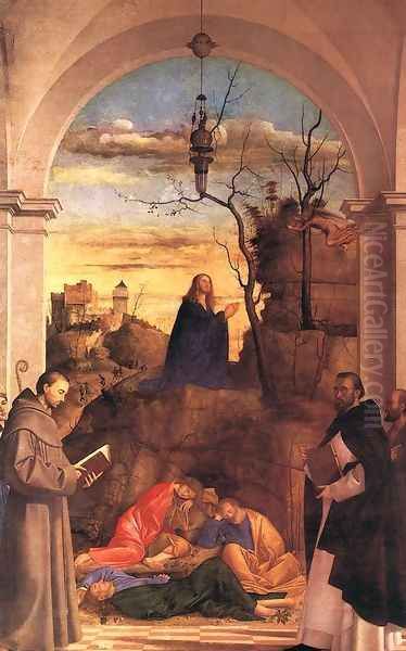 Christ Praying in the Garden 1516 Oil Painting by Marco Basaiti