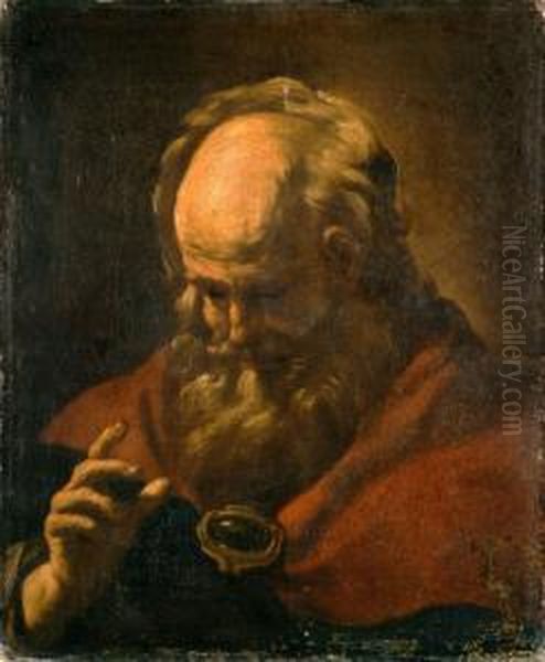 Padre Eterno Benedicente Oil Painting by Giovan Battista Beinaschi