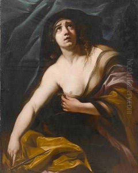 Lucretia Oil Painting by Giovan Battista Beinaschi