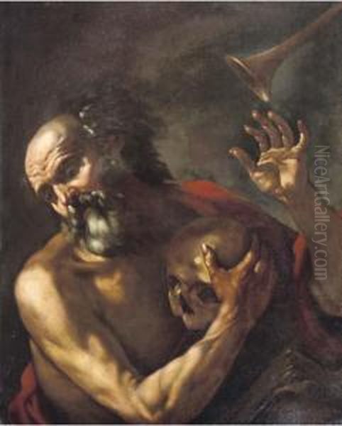 Saint Jerome Oil Painting by Giovan Battista Beinaschi