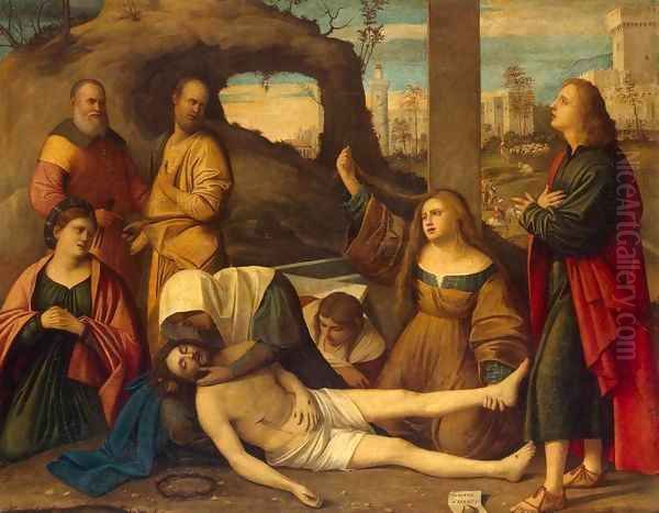 Lamentation Oil Painting by Marco Basaiti