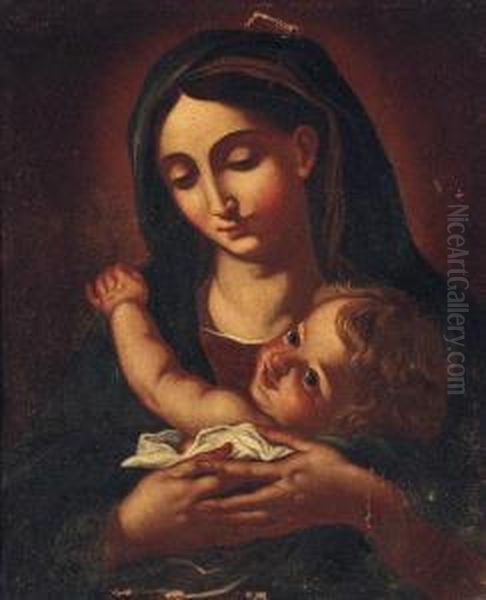 The Madonna And Child Oil Painting by Giovan Battista Beinaschi