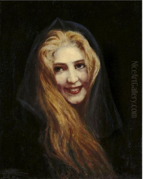 Giovane Donna Oil Painting by Adolfo Belimbau