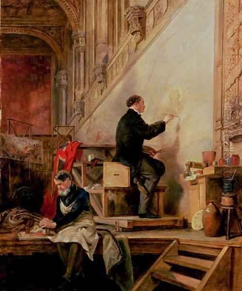 Daniel Maclise Oil Painting by John Ballantyne