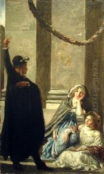 'the Recitation - 'tis I That Loves Columbus Am' Oil Painting by Robert Anning Bell