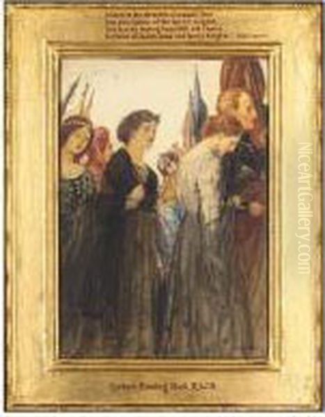 'when In The Chronicle Of Wasted Time Oil Painting by Robert Anning Bell