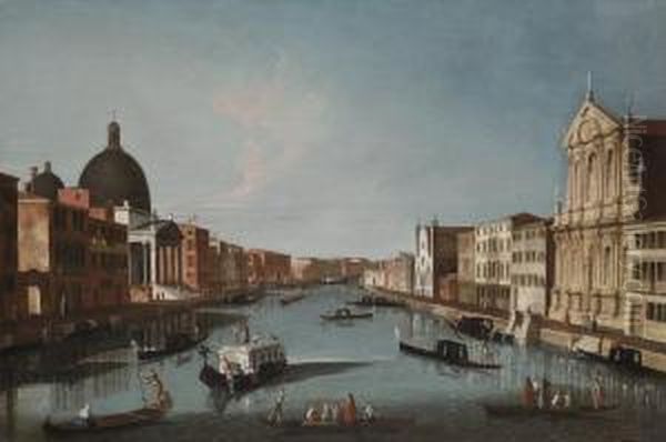 The Grand Canal Oil Painting by Gabriele Bella