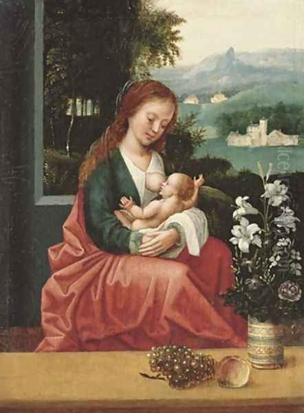 The Virgin and Child Oil Painting by Ambrosius Benson