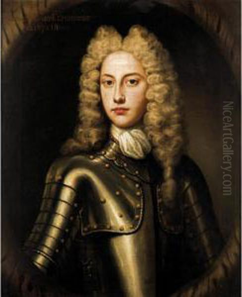 Portrait Of John, Son Of The 8 Th Lord Elphinstone (born 1672) Oil Painting by Alexis Simon Belle