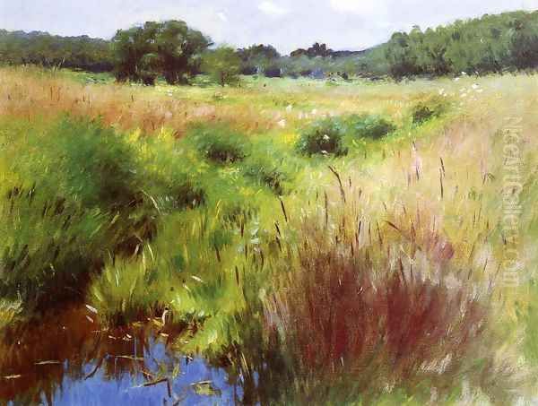 Marshland, Medfield Oil Painting by Dennis Miller Bunker