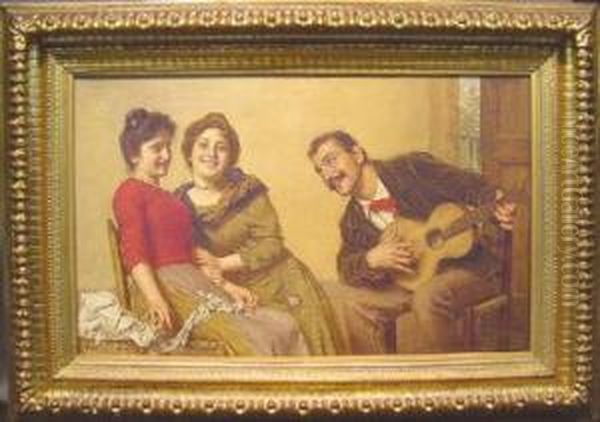 Sweet Serenade Oil Painting by Gaetano Bellei