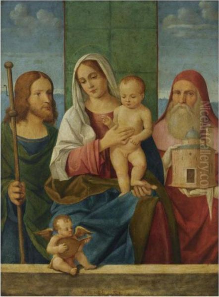 Sacra Conversazione Oil Painting by Giovanni Bellini