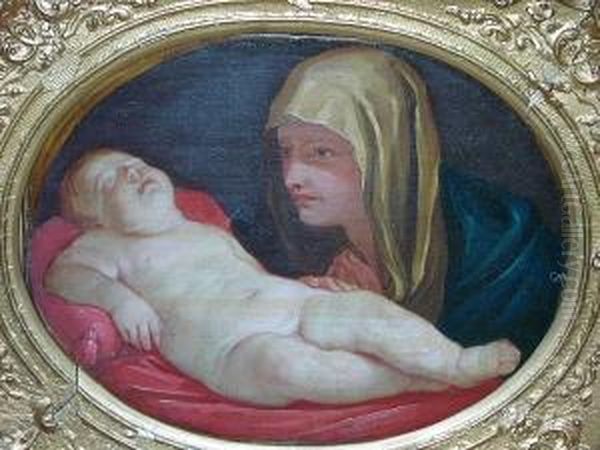 The Madonna And Sleeping Child Oil Painting by Giovanni Bellini