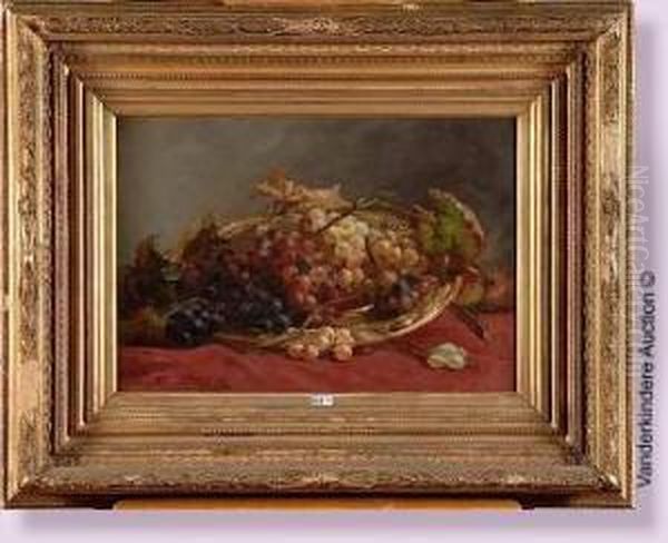 Nature Morte Aux Raisins Oil Painting by Hubert Bellis