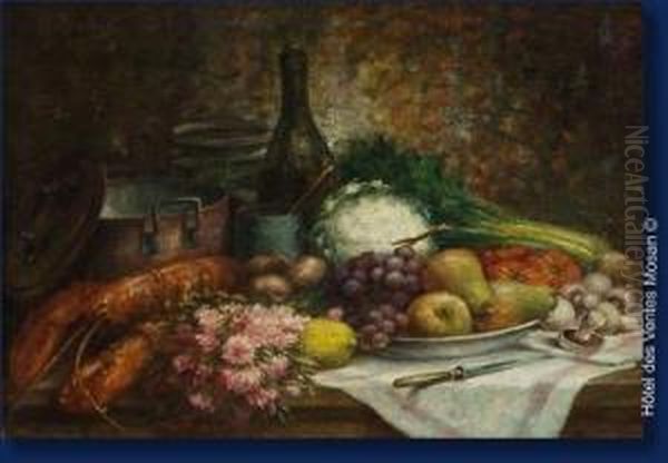 Nature Morte Oil Painting by Hubert Bellis