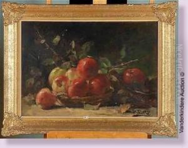 Nature Morte Aux Pommes Oil Painting by Hubert Bellis