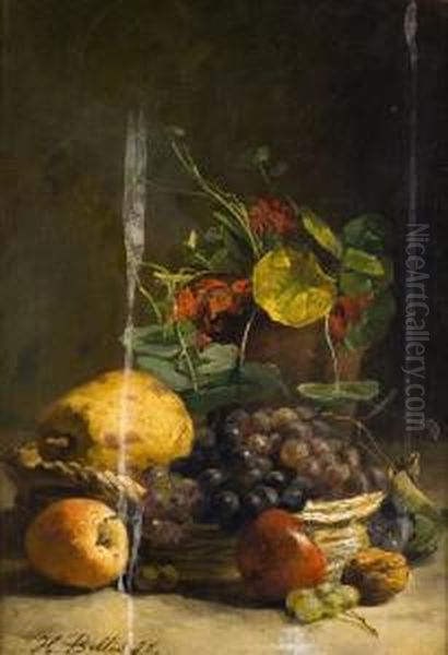 Nature Morte Aux Fruits Oil Painting by Hubert Bellis