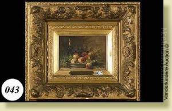 Nature Morte Aux Fruits Oil Painting by Hubert Bellis