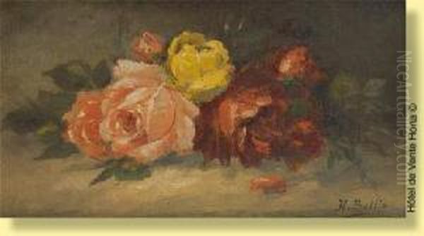 Jetee De Roses Oil Painting by Hubert Bellis