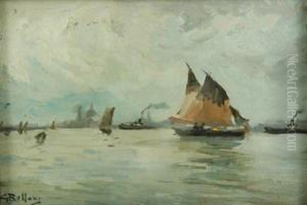 Paesaggio Portuale Oil Painting by Giorgio Belloni