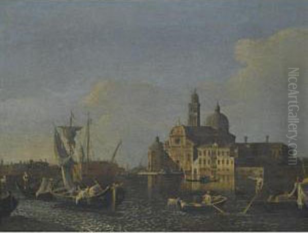 Venice, A View Of San Michele In Isola Oil Painting by Bernardo Bellotto