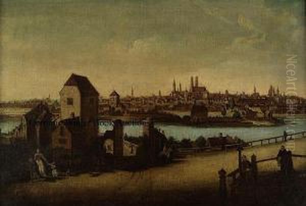 Munich From Oil Painting by Bernardo Bellotto