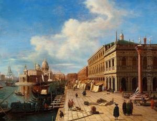 View Of Venice Oil Painting by Bernardo Bellotto