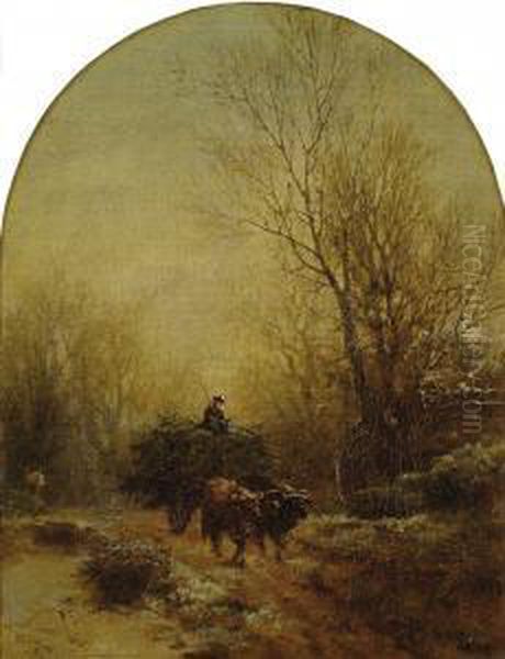 A Full Wagon Oil Painting by Albert (Fitch) Bellows