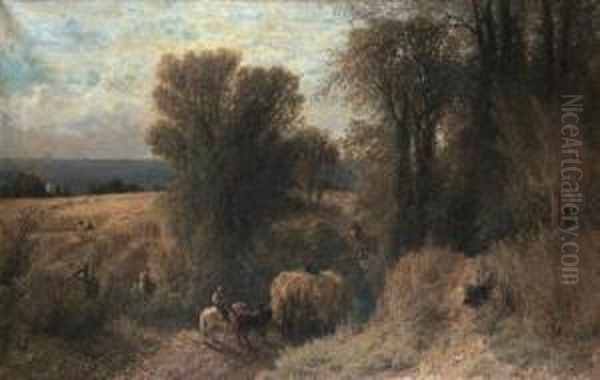 The Hay Wagon Oil Painting by Albert (Fitch) Bellows