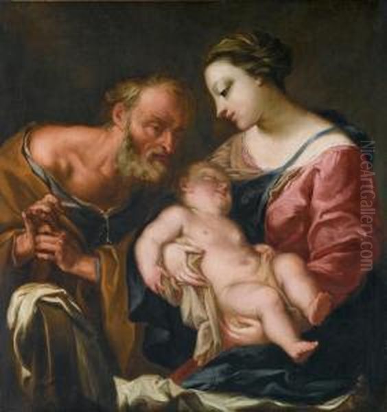 Sacra Famiglia Oil Painting by Antonio Bellucci