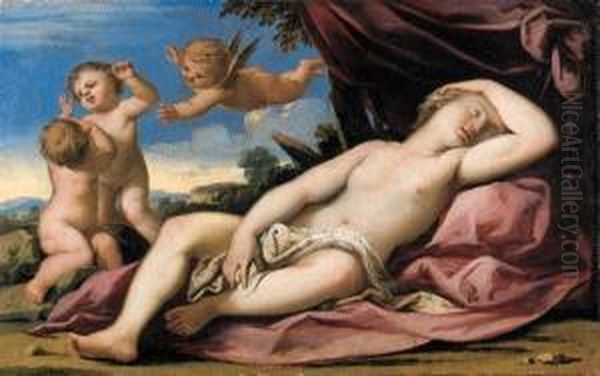 Venere Dormiente Oil Painting by Antonio Bellucci