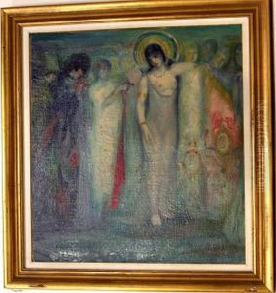 Figuras Femeninas Oil Painting by Federico Beltran-Masses