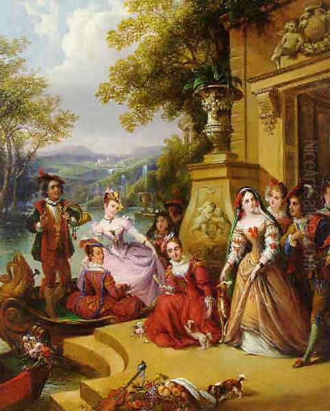 Spring 1852 Oil Painting by Siegfried Detler Bendixen