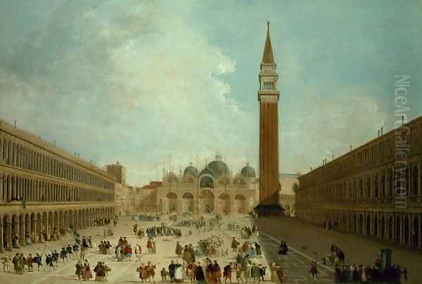 San Marco, Venice Oil Painting by Giuseppe Bernardino Bison