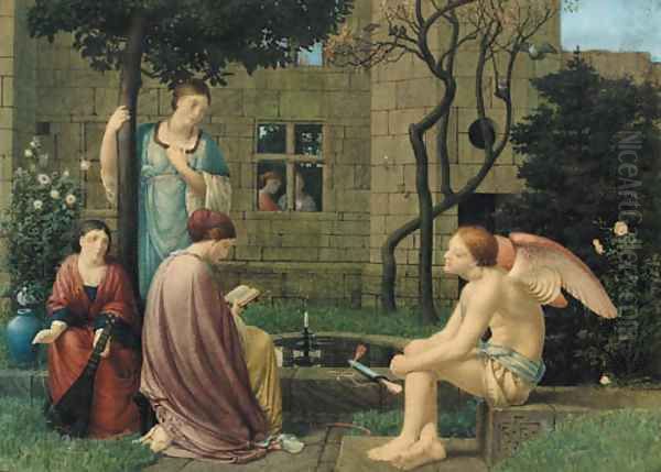 Reading of Love, He being by Oil Painting by Robert Bateman