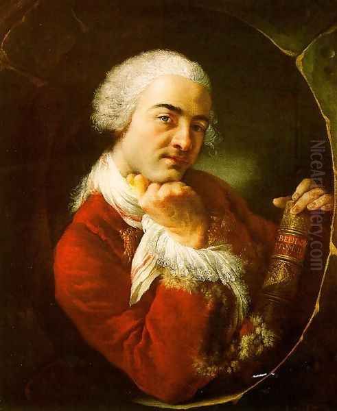 Portrait of a Gentleman 1752 Oil Painting by Louis-Gabriel Blanchet