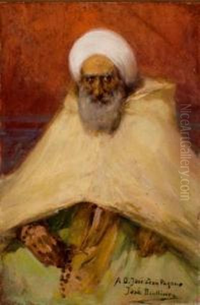 Arabe Oil Painting by Jose Benlliure Y Gil