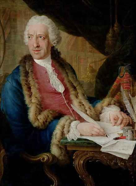 Portrait of a Gentleman, 1767 Oil Painting by Louis-Gabriel Blanchet