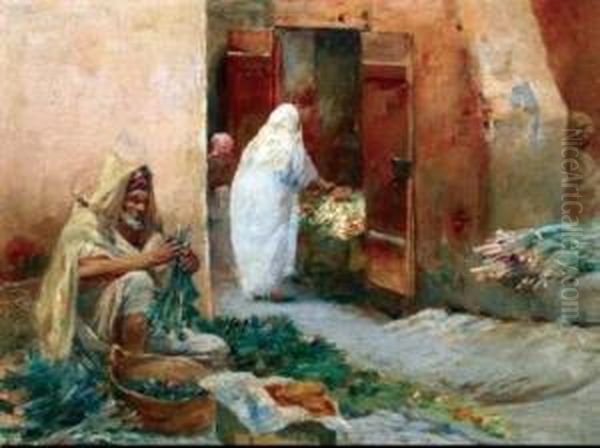 Sin Titulo Oil Painting by Jose Benlliure Y Gil