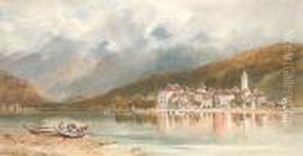 View Of Mentone Oil Painting by William James Bennett