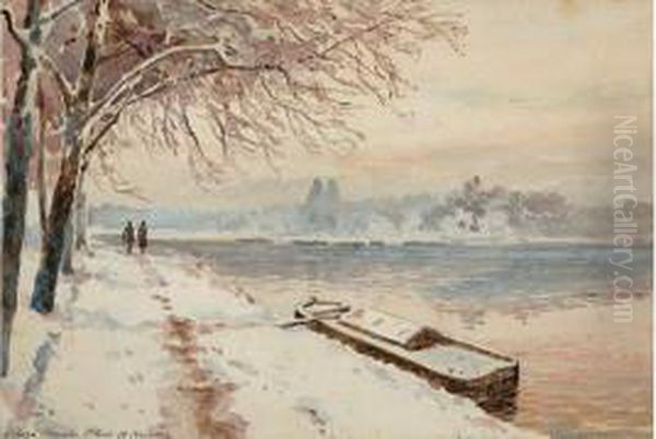 Peniche En Hiver Oil Painting by Albert Benois