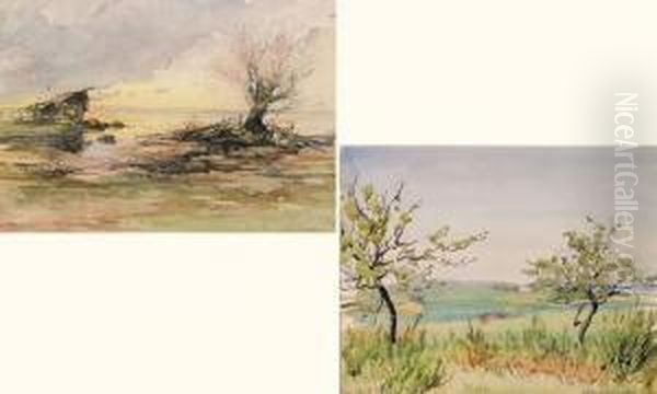 Two Landscapes by Albert Benois