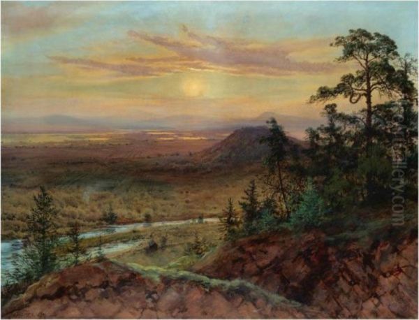 View Of Aiva-saksa Oil Painting by Albert Nikolaivich Benua