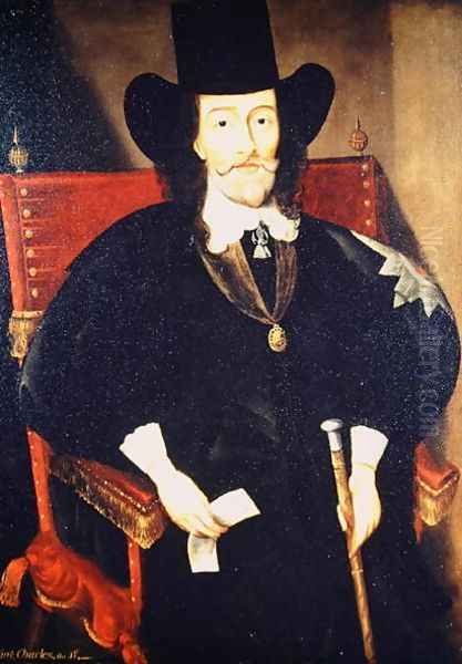 Portrait of King Charles I at his Trial Oil Painting by Edward Bower