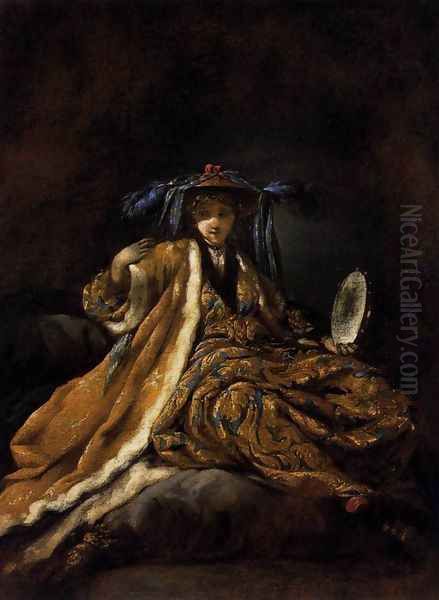 Greek Sultana 1748 Oil Painting by Jean Barbault