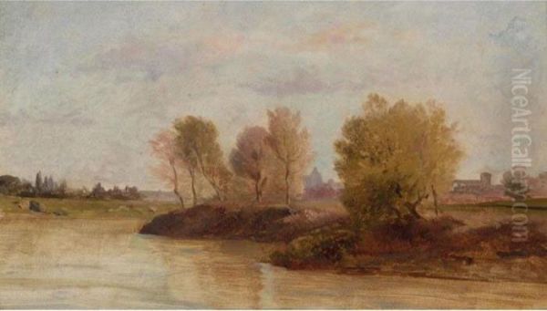 Paysage Oil Painting by Jean Achille Benouville