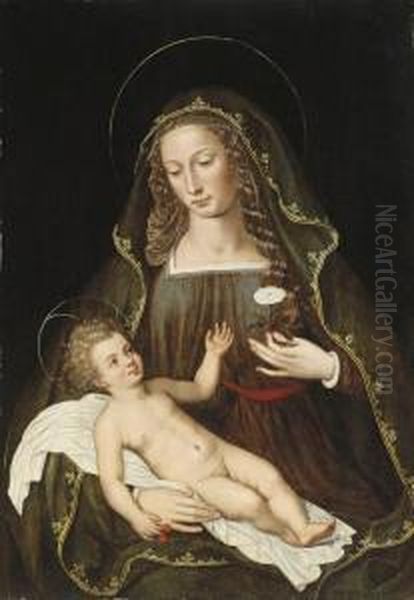 The Virgin And Child Oil Painting by Ambrosius Benson