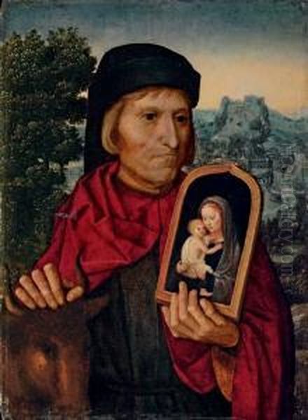 Saint Luke Oil Painting by Ambrosius Benson