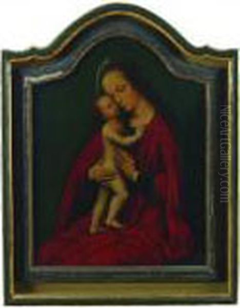 Madonna And Child Oil Painting by Ambrosius Benson